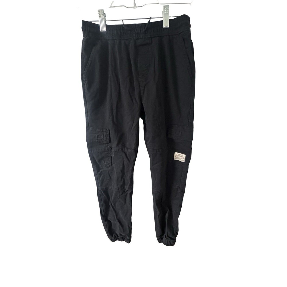 Levi’s Boys Cargo Jogger Pants Size M 10-12 Black